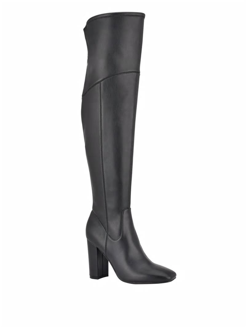 Guess Mireya Over-the-Knee Boots - Black Patent