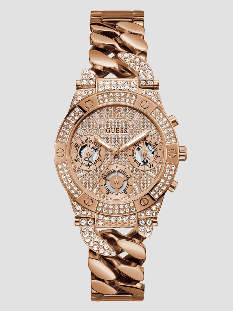 Guess Baroness Rose Gold-Tone Multifunction Watch - Rogd