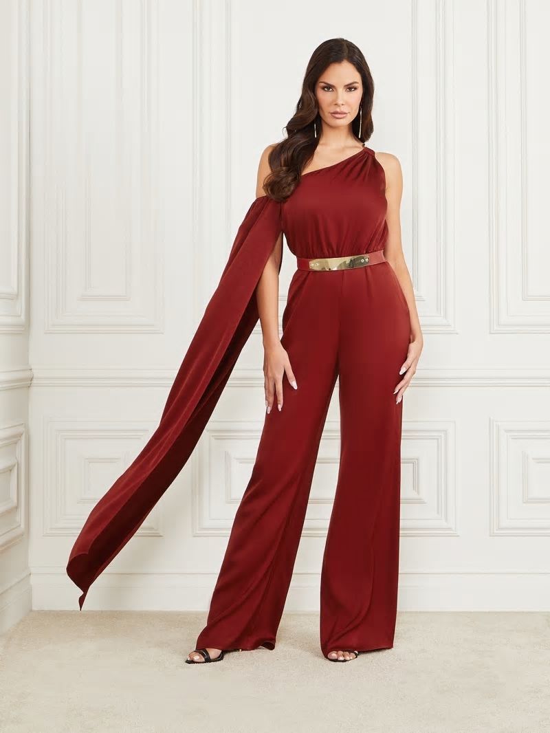 Guess Clara Jumpsuit - Red Noir