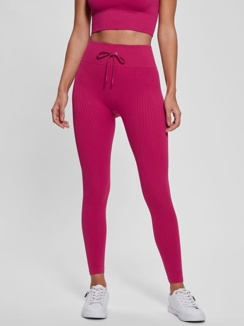 Guess Seamless Ribbed Leggings - Private Purple