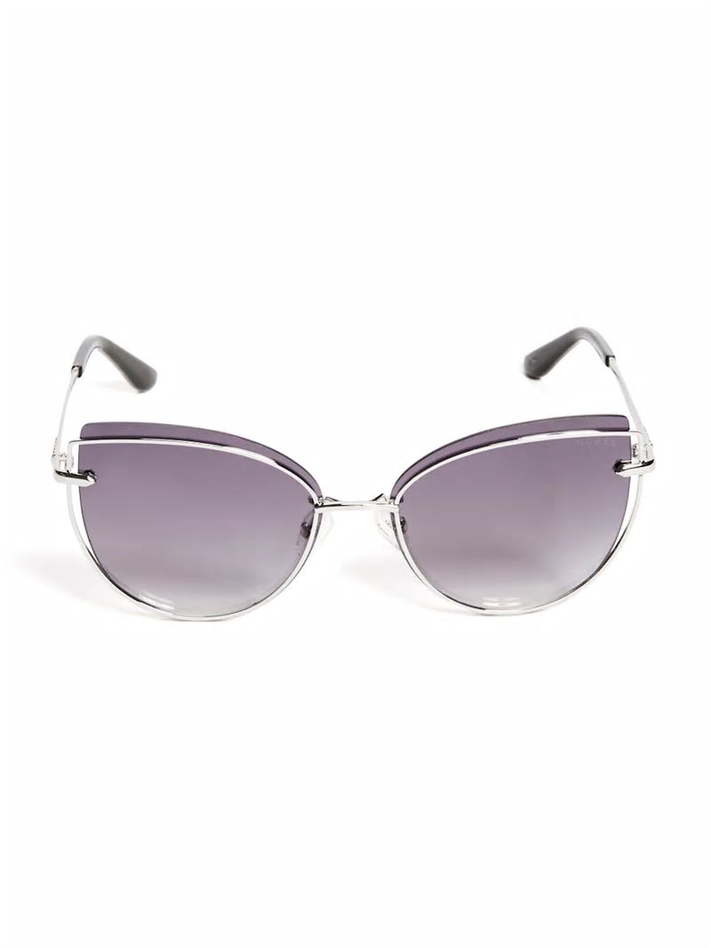 Guess Wired Cat Eye Sunglasses - Silver