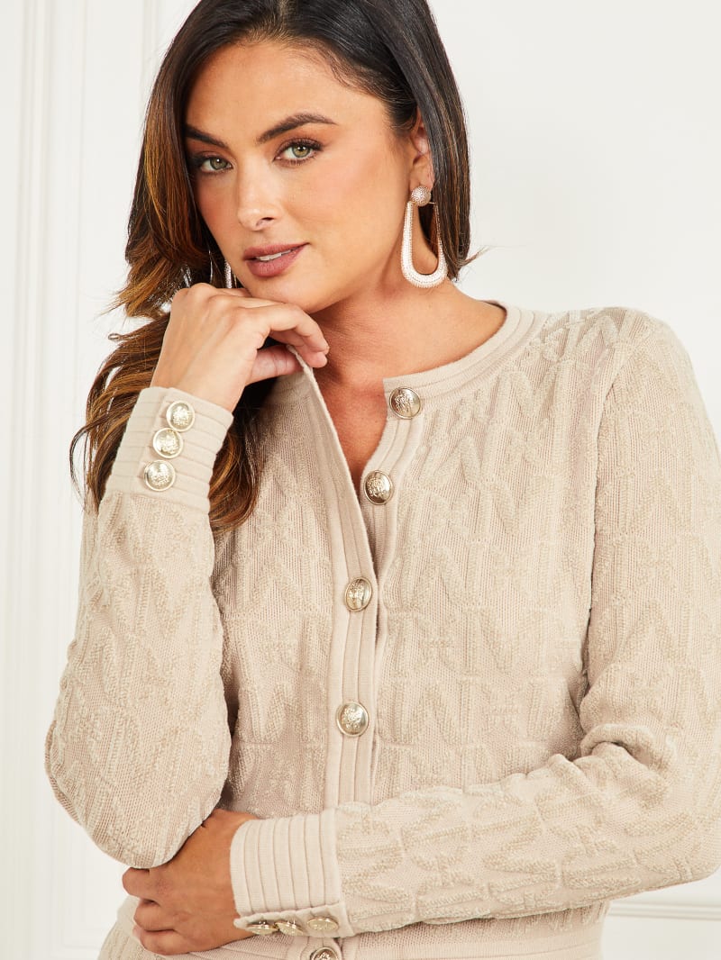 Guess Penelope Sweater Cardigan - Fawn Taupe