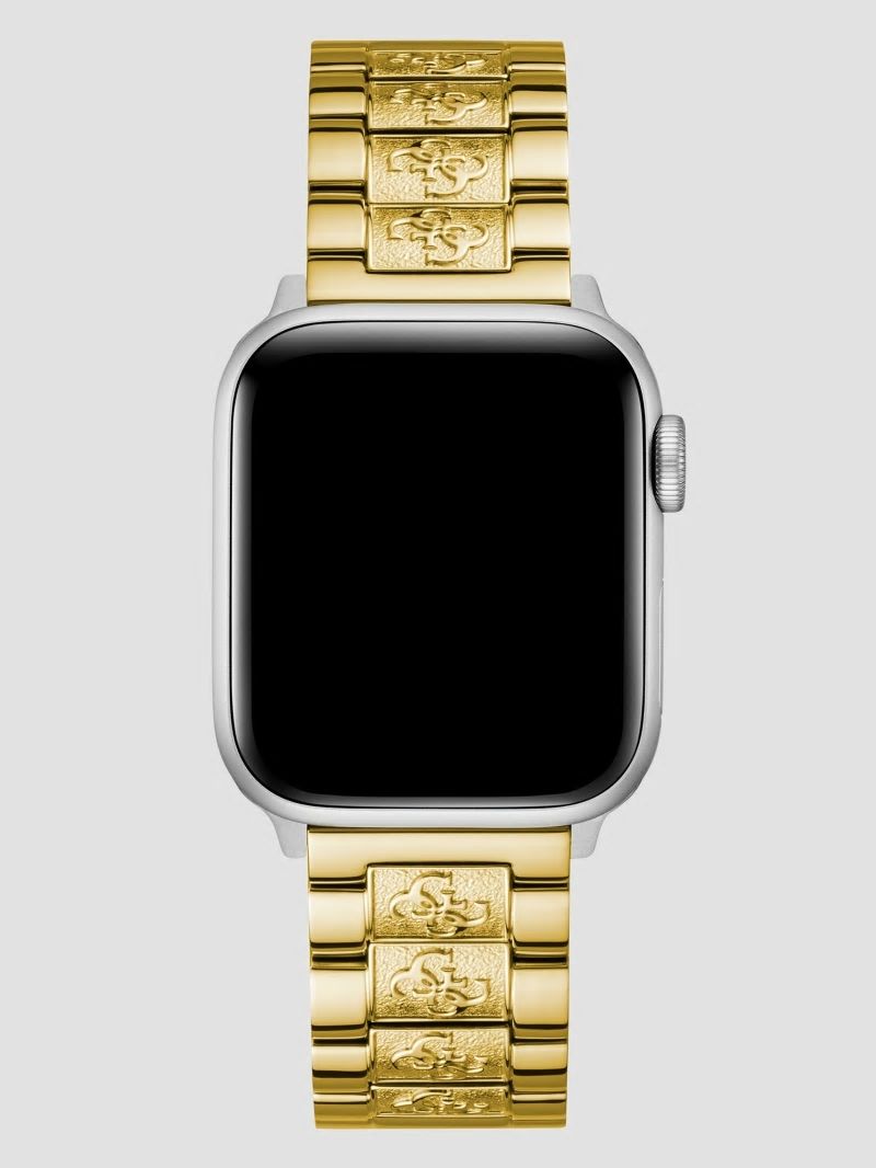 Guess Gold-Tone Quattro G 38-40 mm Band for Apple Watch® - Gold