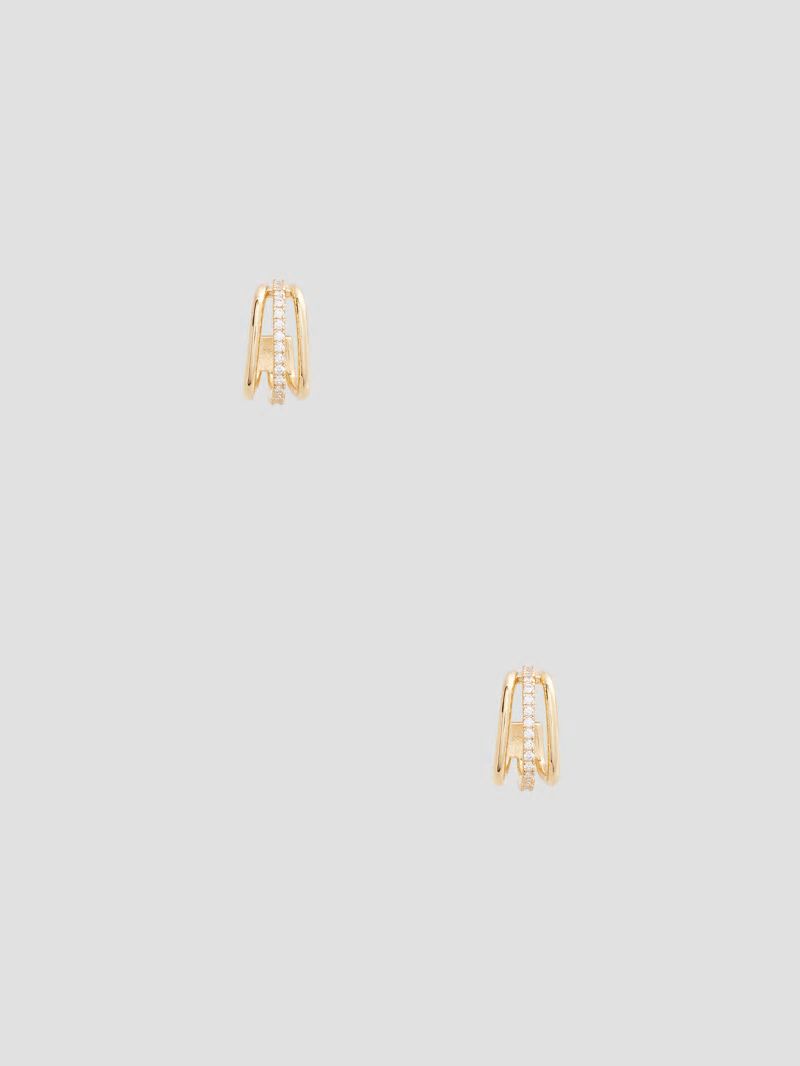Guess Gold-Tone Square Earrings - Gold