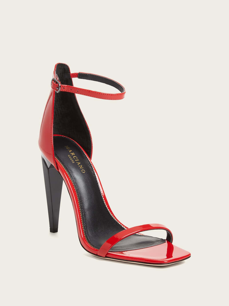 Guess Revel Patent Leather Heel - Lacquer Red A503