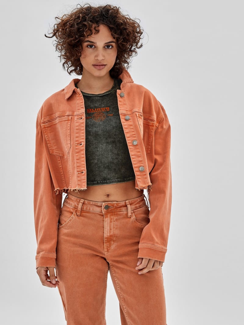 Guess GUESS Originals Denim Jacket - Real Orange Multi