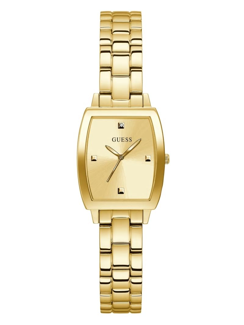Guess Gold-Tone and Diamond Analog Watch - Gold