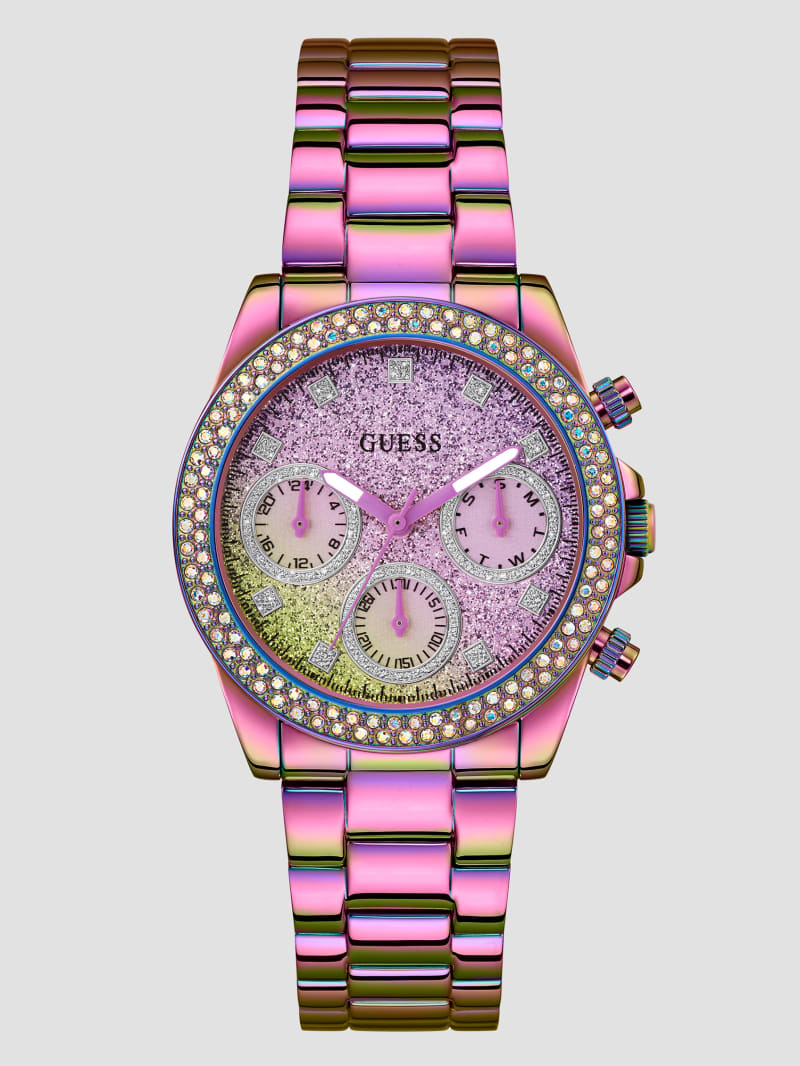 Guess Iridescent Multifunction Watch - Iridescent