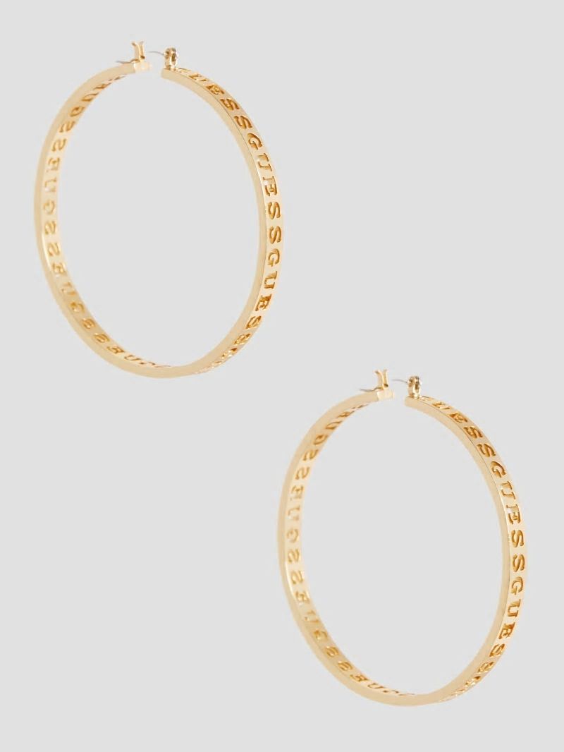 Guess Gold-Tone Oversized Hoop Earrings - Gold