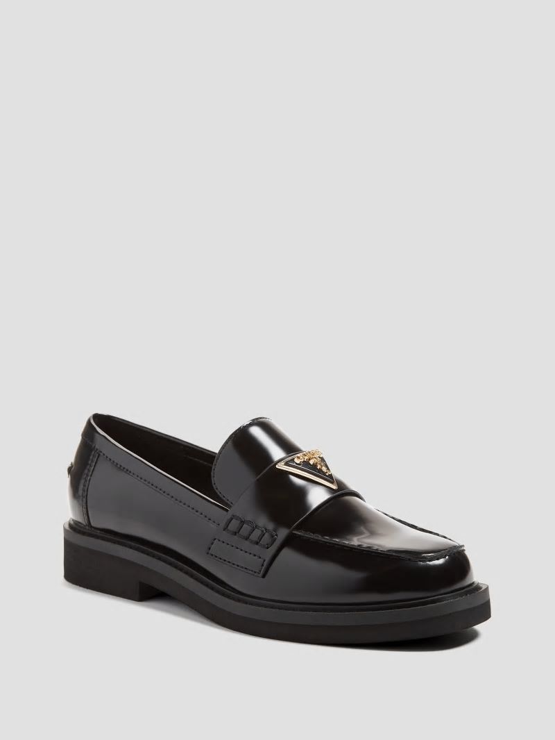 Guess Shatha Triangle Loafers - Black 001