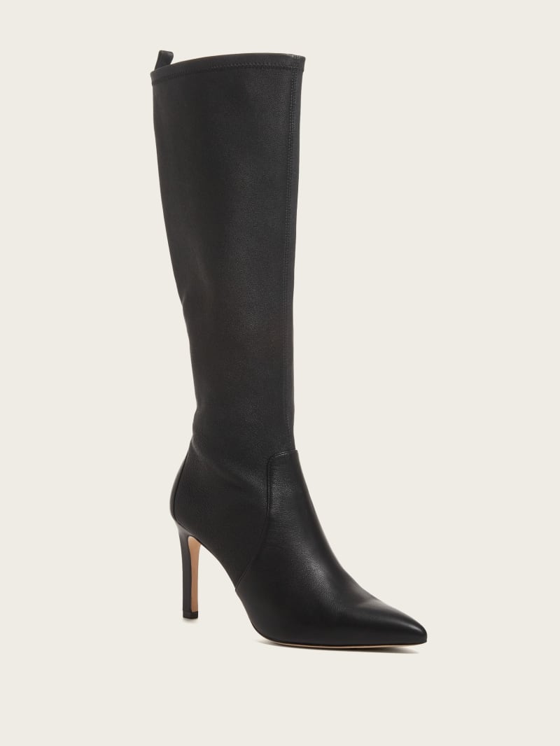 Guess Campbell Tall Boots - Black Snakeskin