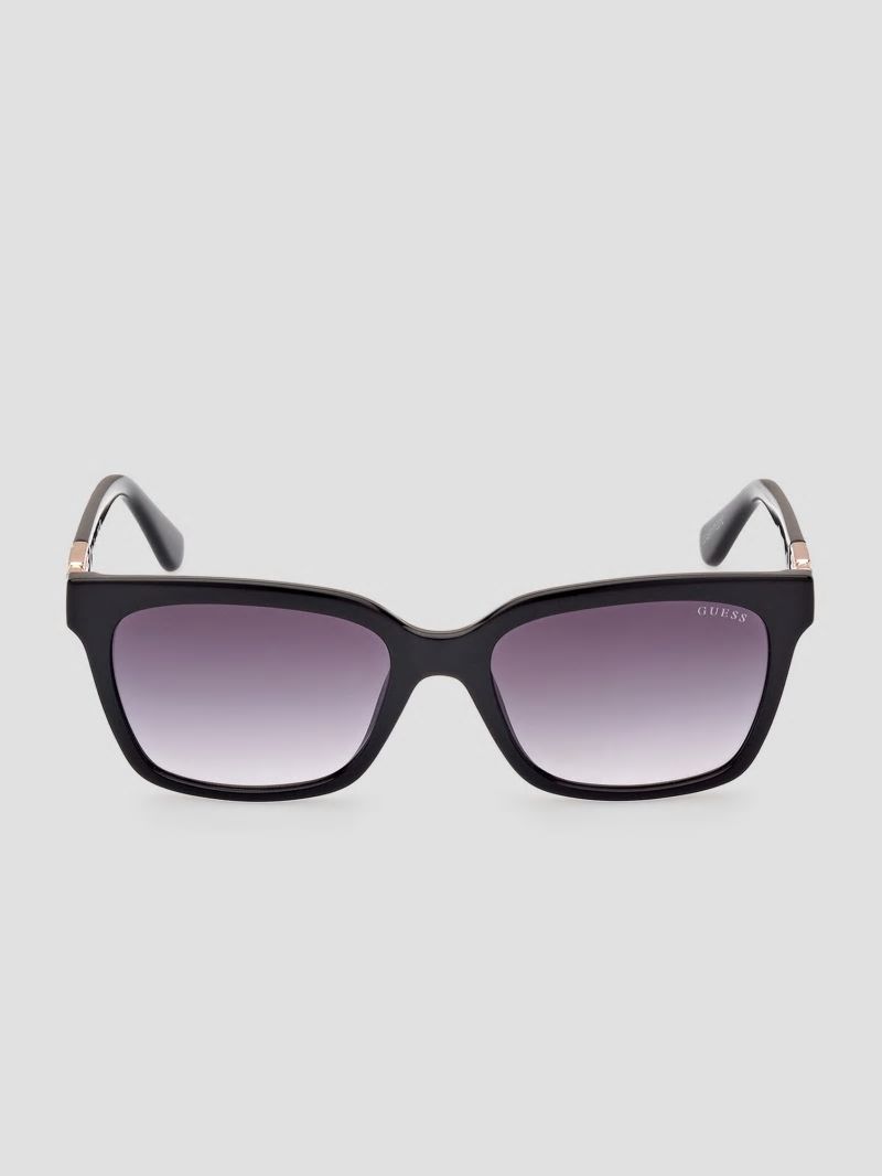 Guess Square Plastic Sunglasses - Silver