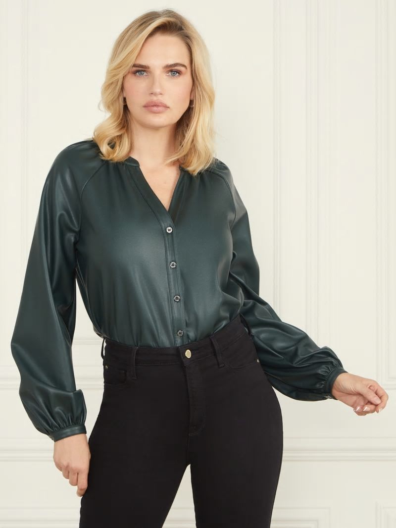 Guess Foxton Blouse - Chenille Green