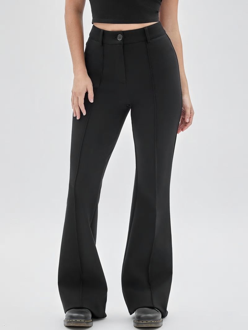 Guess GUESS Originals Pintuck Flared Pants - Black