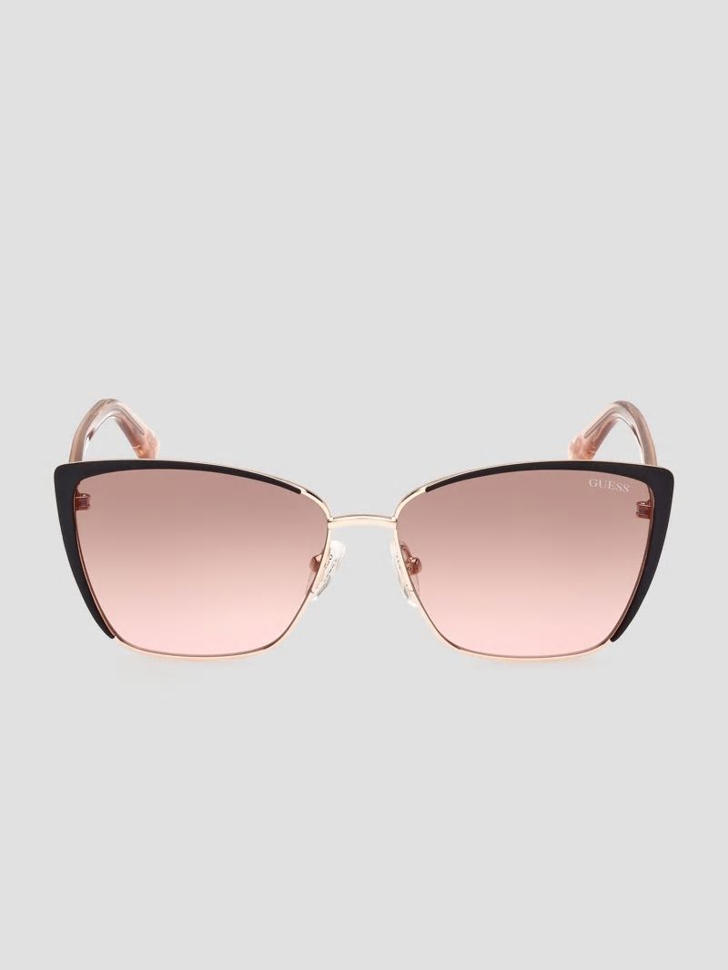 Guess Cathy Glitter Cat-Eye Sunglasses - Rosegold