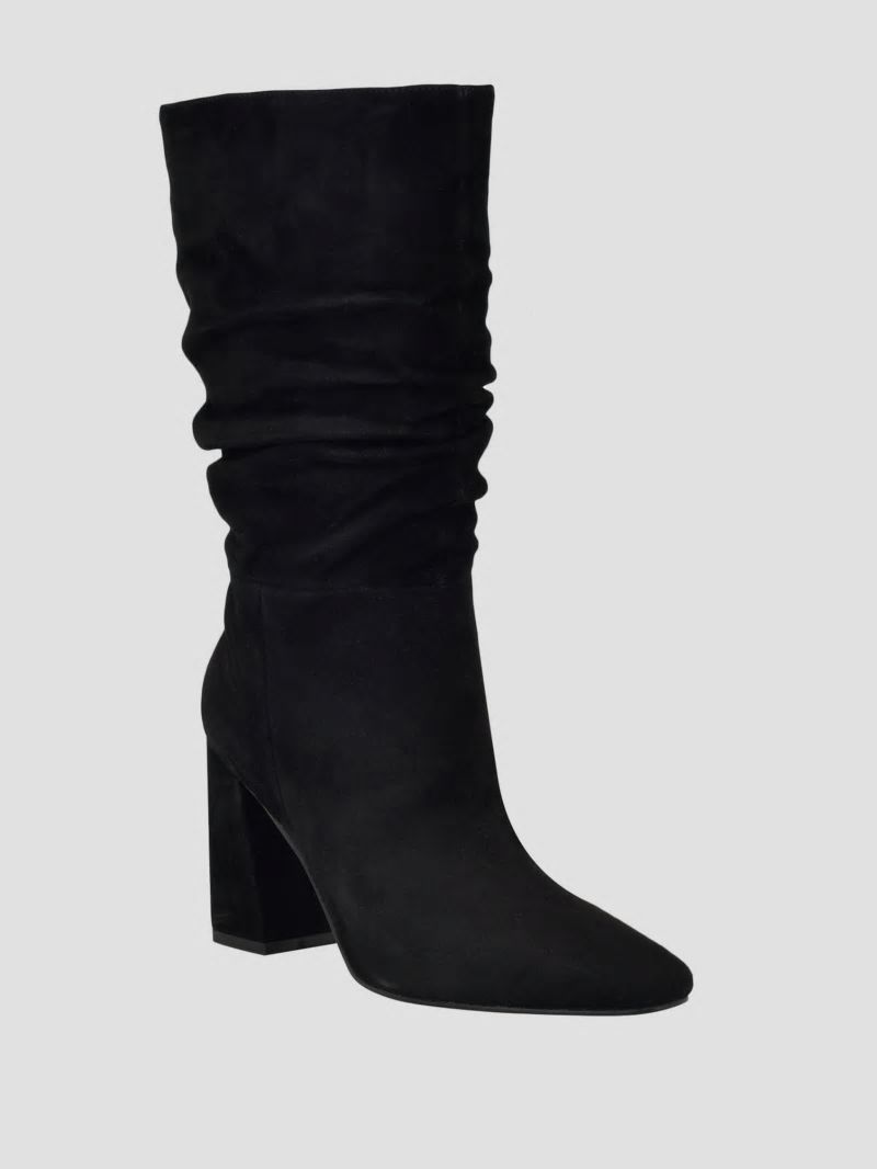 Guess Yeppy Suede Slouch Booties - Black 001