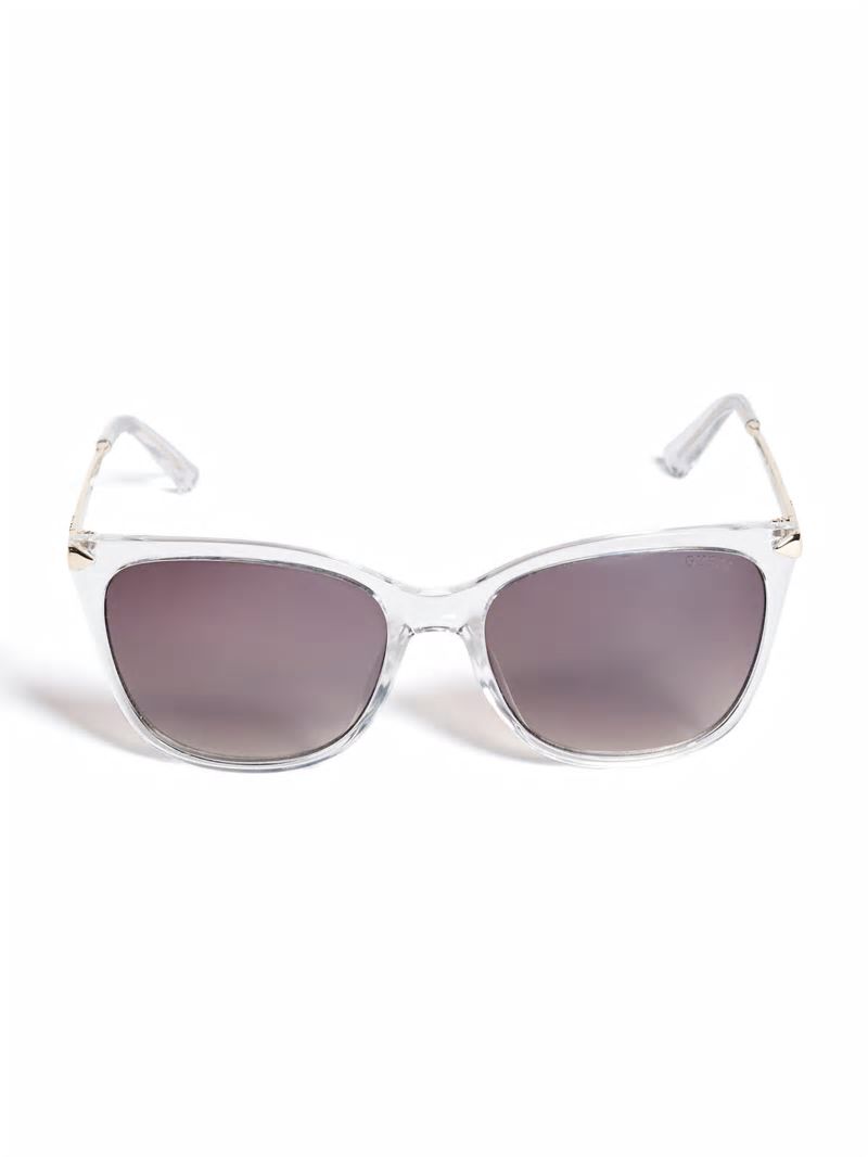 Guess Amy Square Sunglasses - Clear