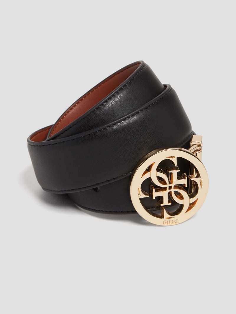 Guess Priscilla Reversible Quattro G Belt - Black