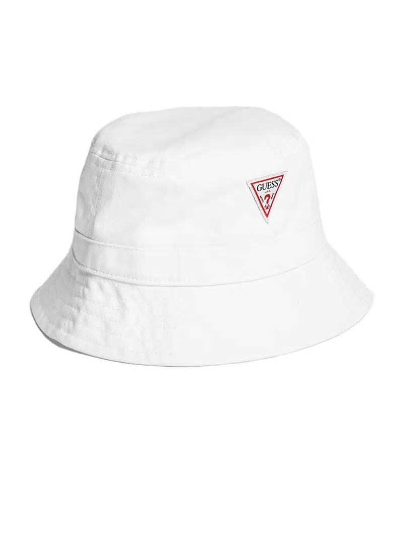 Guess Logo Bucket Hat - White