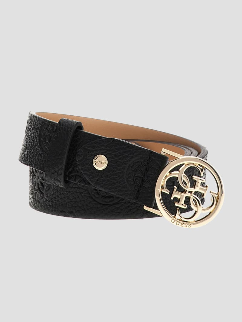 Guess Peony Faux-Leather Belt - Black